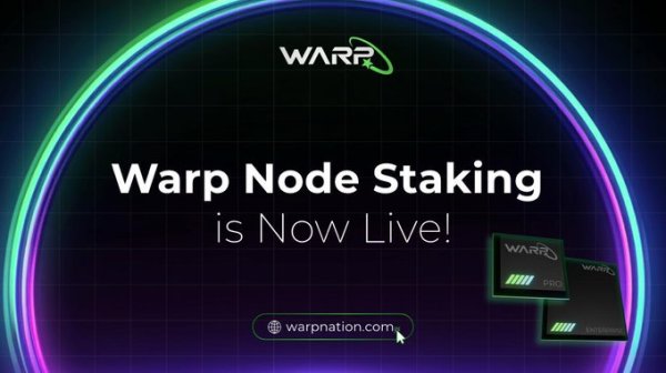 Warp Chain Activates Node Staking Program | PlayToEarn