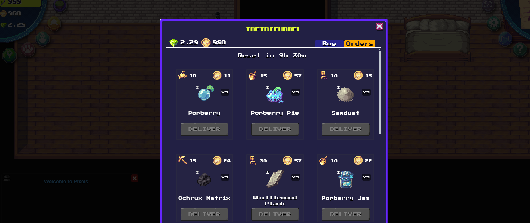 complete tasks to earn in Pixels