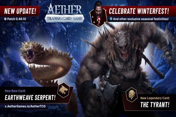 Aether: Trading Card Game Gets New Patch Featuring Winterfest, Referral System & More | PlayToEarn