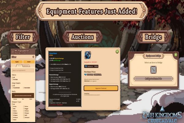DeFi Kingdoms Introduces New Equipment Features | PlayToEarn