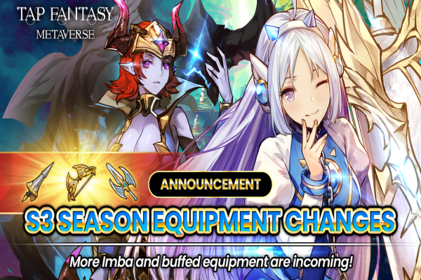 Tap Fantasy announces S3 Season Equipment Changes | PlayToEarn