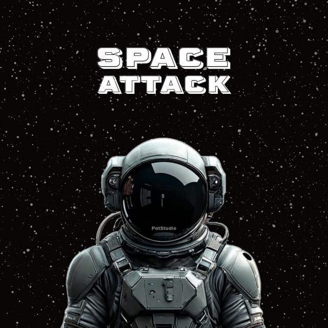 Space Attack Game Logo | PlayToEarn
